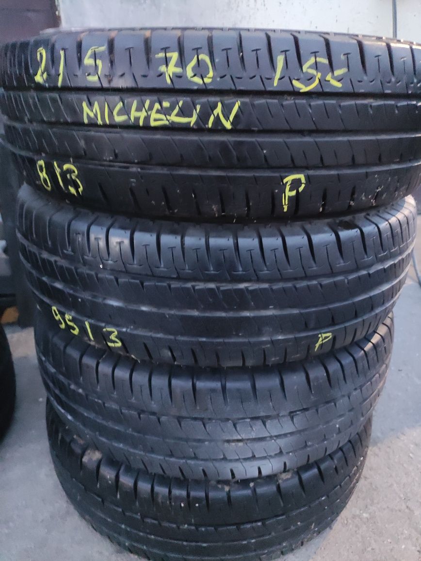 215/70R15C 109/107S Opony letnie lato Michelin Agilis 9,5mm jak Nowe