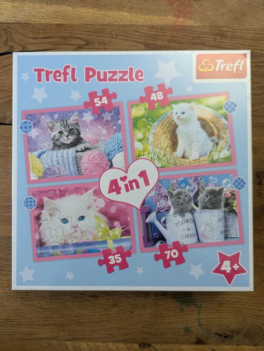 Puzzle kotki 4w1 NOWE