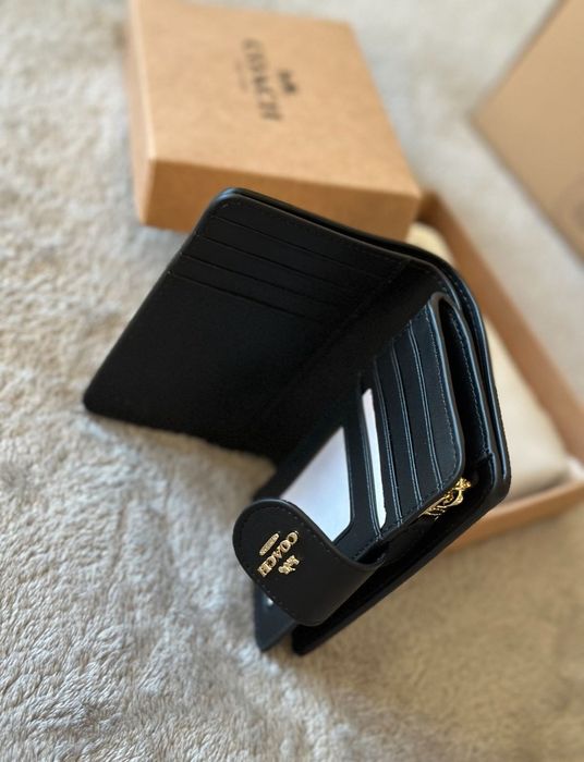 Гаманець Coach Medium Corner Zip Brown Коач коричневий кошельок