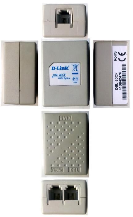 Переходник DSL-30CF, RoHS, D-Link xDSL Spliter, новый