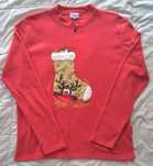 Sweatshirt Natal vermelha tam XL Nova