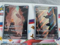 Karty pokemon - charmander charmeleon i mew