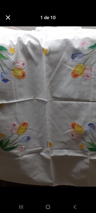 Toalhas de mesa bordadas