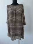 Sukienka luzna we wzory wzorzasta 42 XL H&M