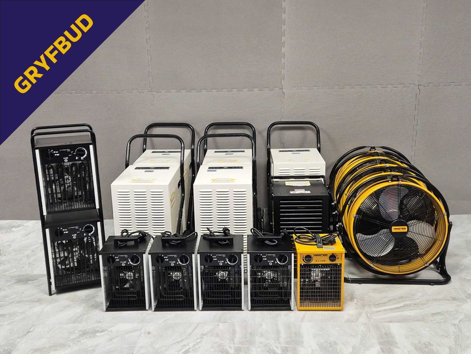 Wynajem, Wypożyczalnia Osuszacz, Wentylator, Nagrzewnica, Osuszanie