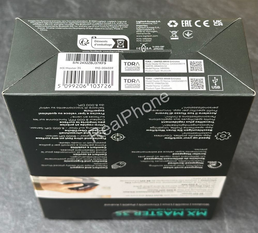 Миша Logitech MX Master 3S