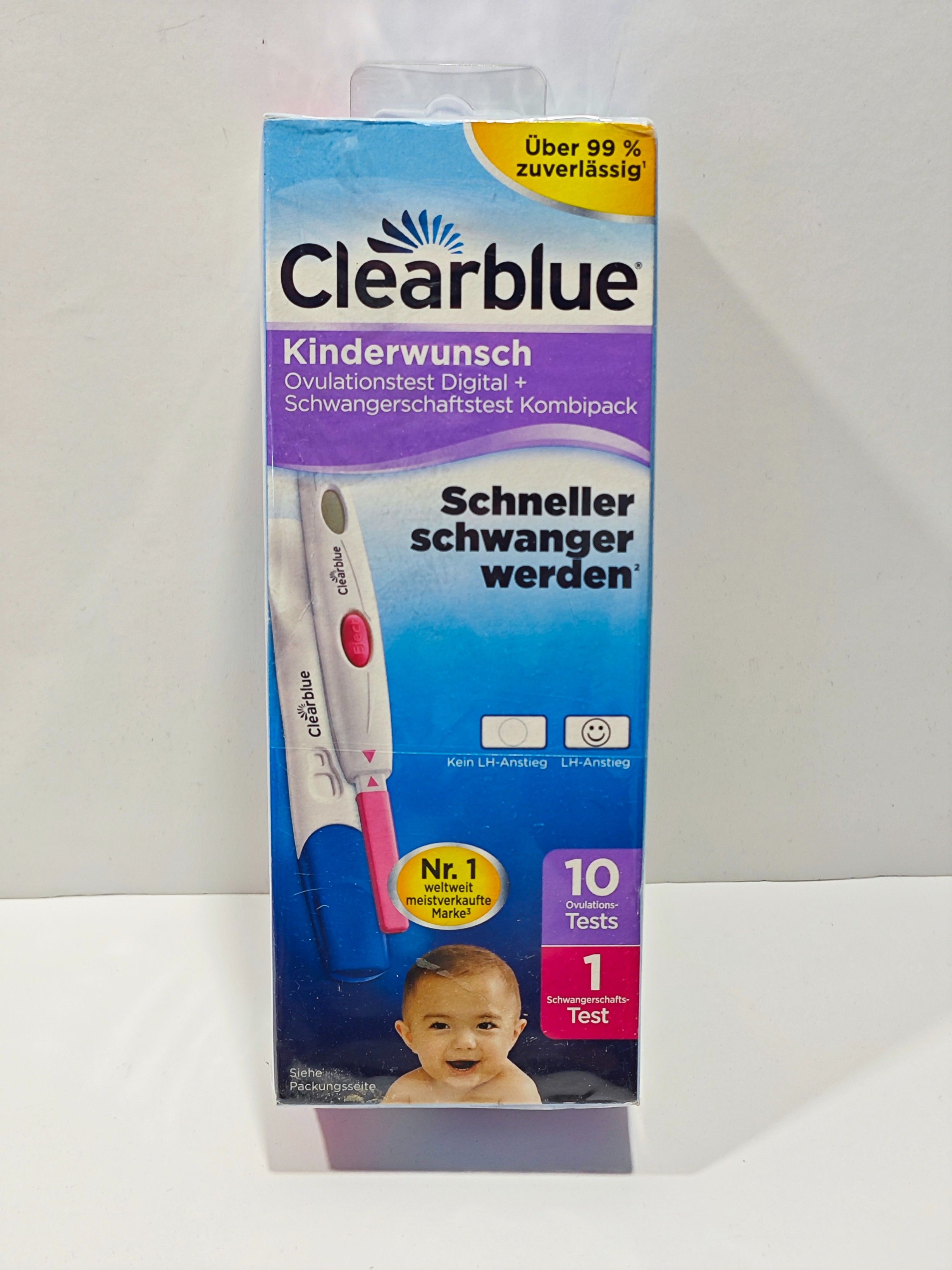 Clearblue Kinderwunsch 10 Testów Owulacyjnych + 1 Test Ciążowy