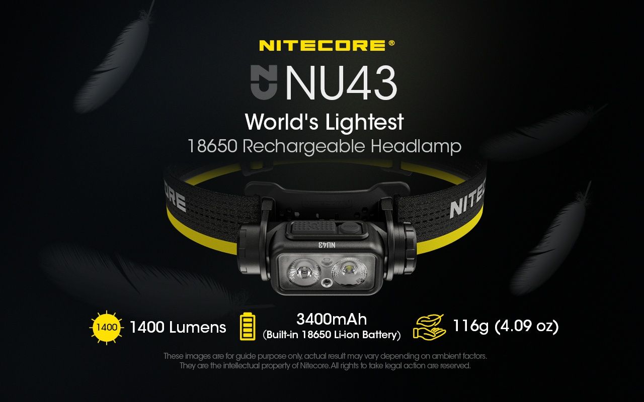 Nitecore NU33. Nitecore NU43. Налобний ліхтарик