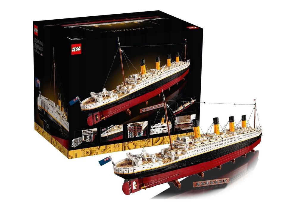 LEGO Icons Titanic 10294 Statek Ruchome Elementy Ogromny Model 135cm