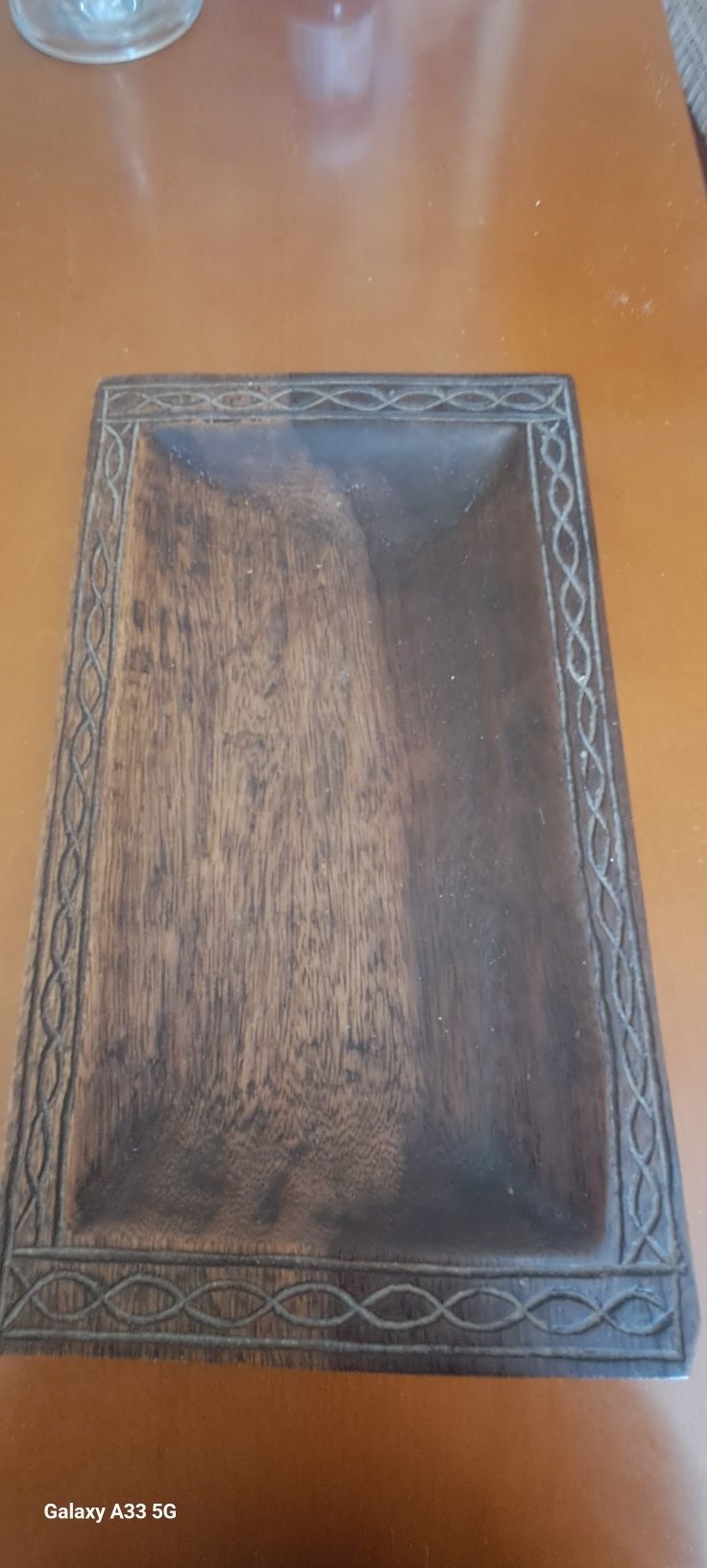 Travessa/decoração madeira maciça