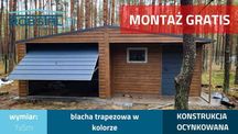 Garaż blaszany z wnęka 7x5m - montaż cała Polska!