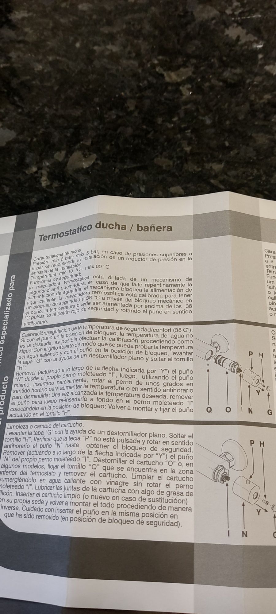 Torneira termostática ASIRIO nova em caixa