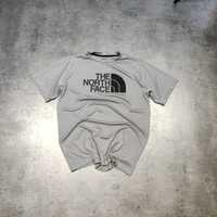 MĘSKA Koszulka Premium Sportowa Duże Logo Szara TNF The North Face