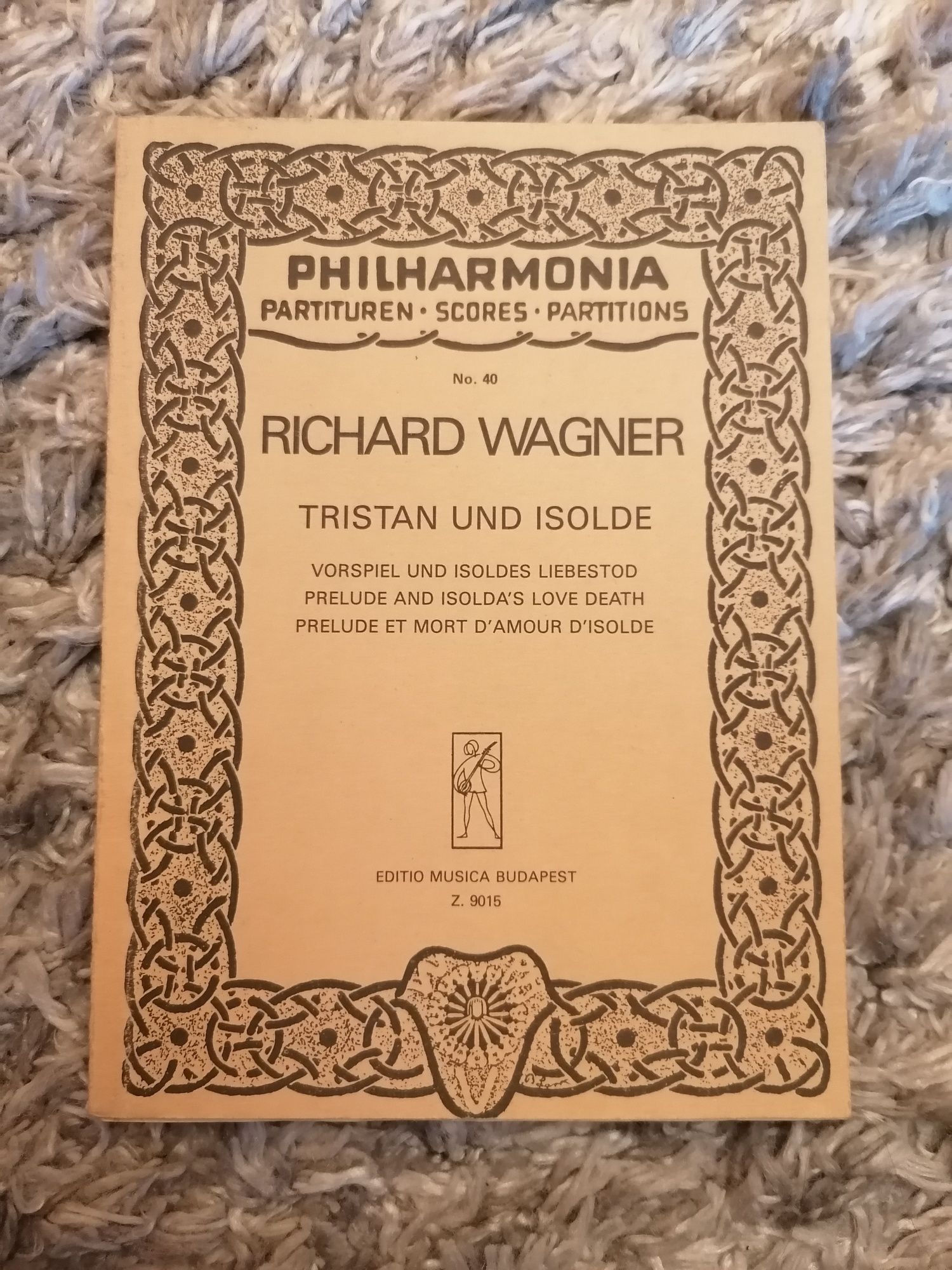 Richard Wagner Tristan i Izolda, nuty, partytura