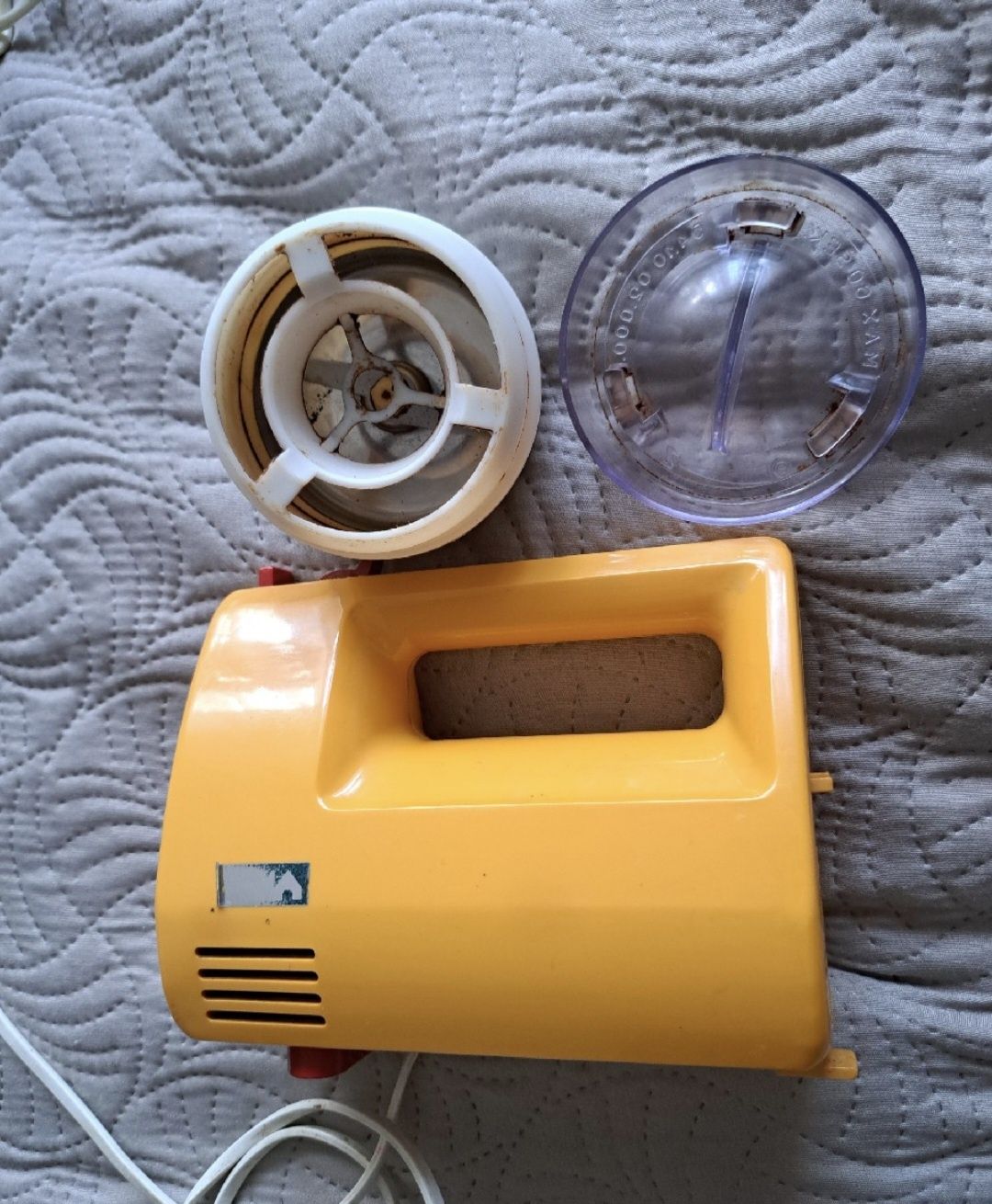 Vintage 2 robot kuchenny ubijak mikser z młynkiem PRL zabytek mieszadł