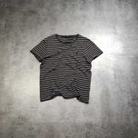 MĘSKA Koszulka Elegancka PREMIUM Paski Polo Ralph Lauren Czarno Szara