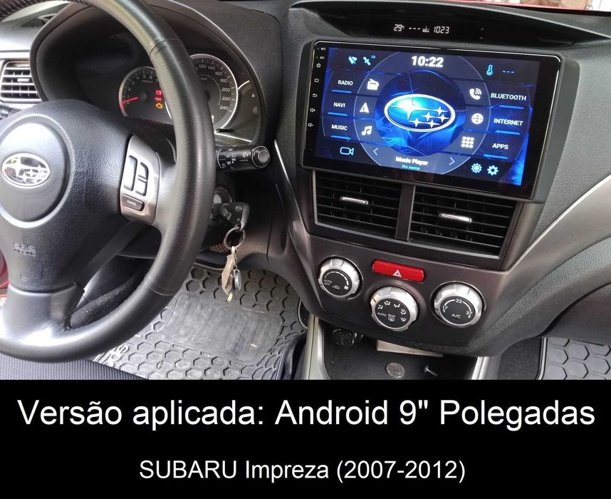 Rádio 2DIN 9" • SUBARU • Impreza • WRX • Forester • Outback • Android