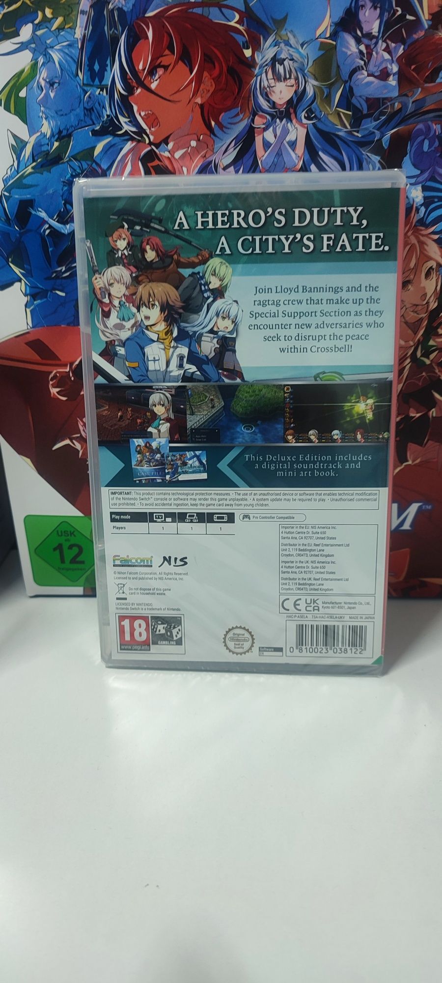 The Legend Of Heroes Trials to Azure Nowa Switch z protektorem