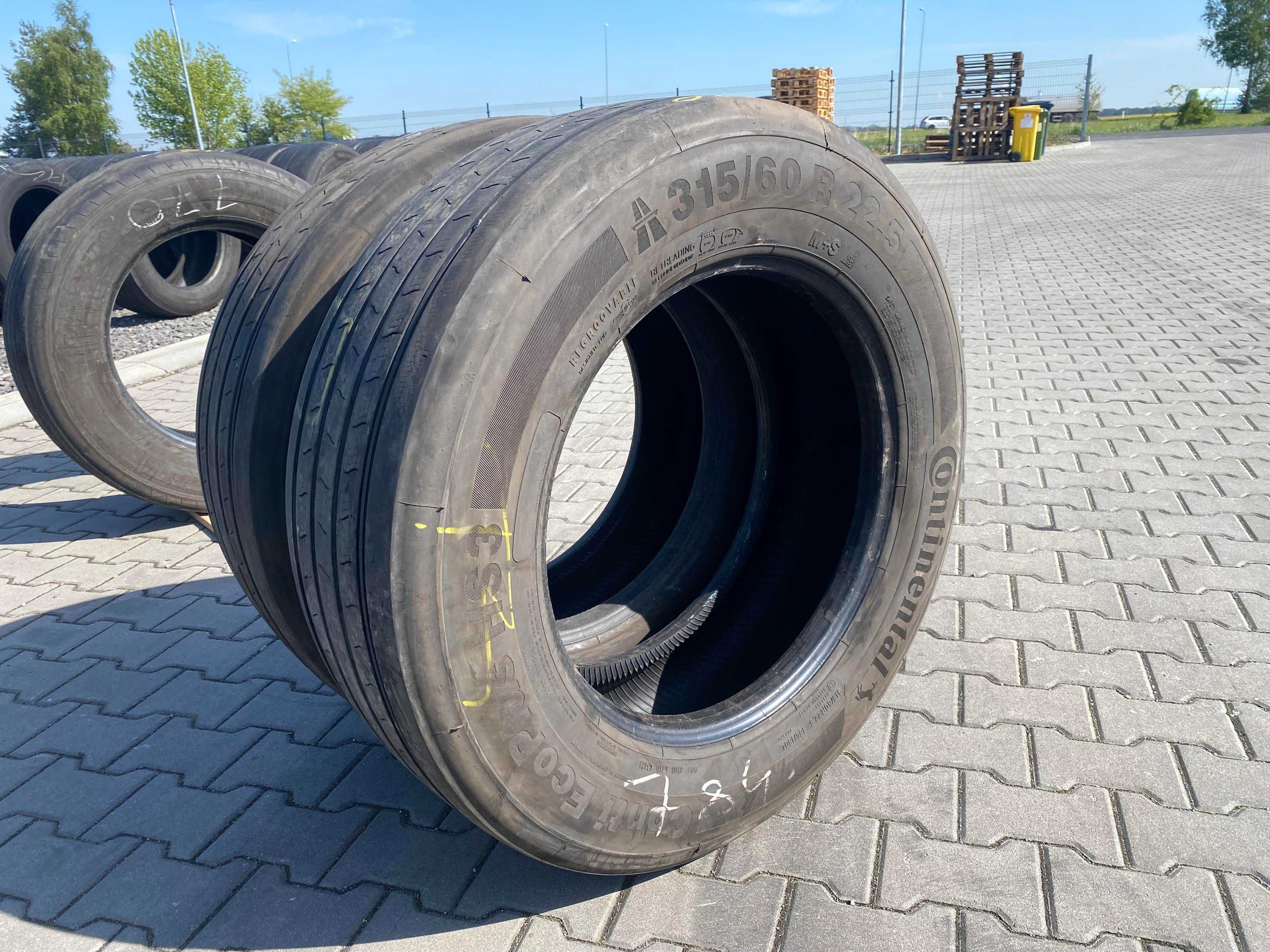 Opony 315/60R22.5 CONTINENTAL CONTI ECOPLUS HS3 Przód 8-9mm