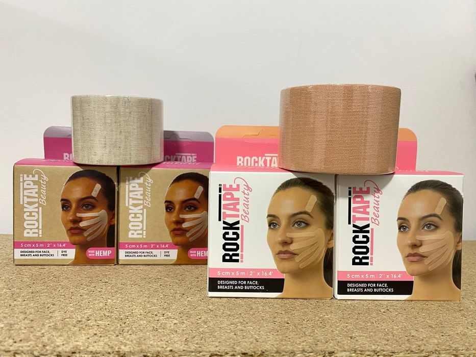 Тейпи для обличчя Rock Tape Beauty- конопляні та котонові