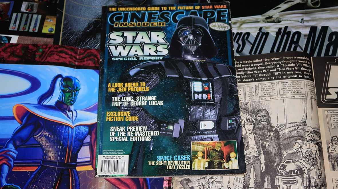 Conjunto Star Wars vintage revistas posters cartazes