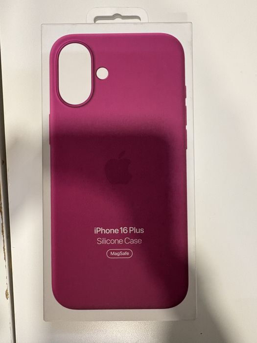 Capa Iphone 16 plus - fuchia - original Apple - Selada