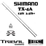 Коропове вудилище Shimano Tribal TX-4A 13ft 3.90m 3.5lb+ Intensity