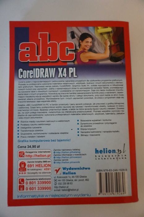 NOWA książka~ abc~ Corel DRAW X4 PL~ Roland Zimek~ Helion
