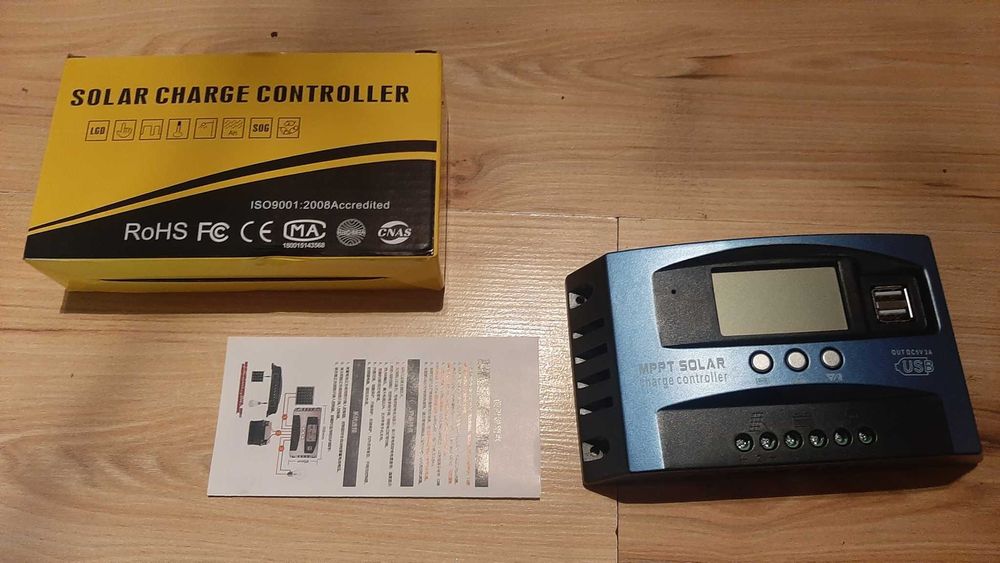 Sterownik paneli modułów fotowoltaicznych 12v/24v MPPT 50A