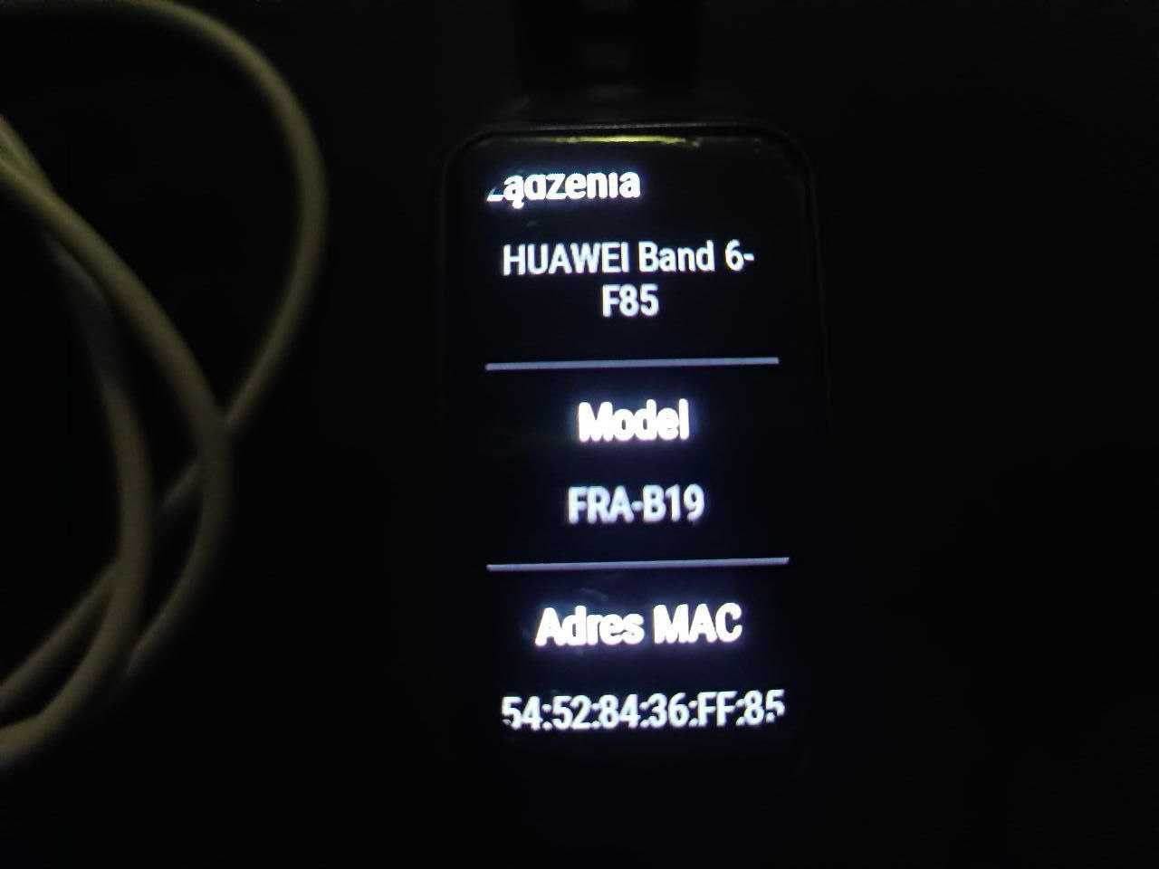 Smartband Huawei Band 6 czarny na gwarancji