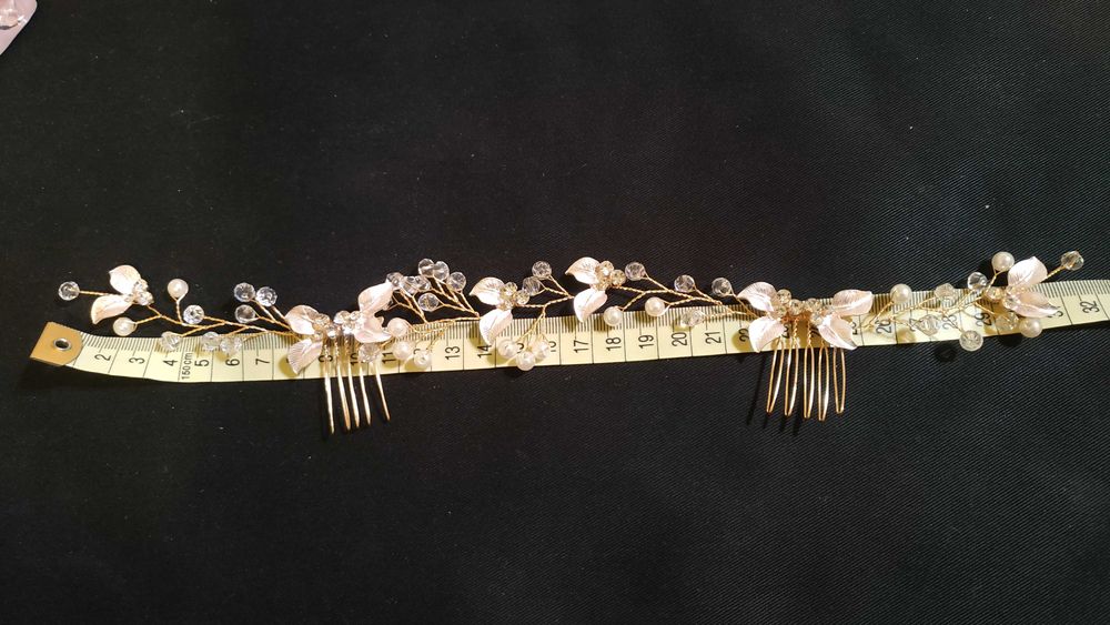 Wianek ozdoba do włosów grzebień podwójny spinka komunia wesele sesja