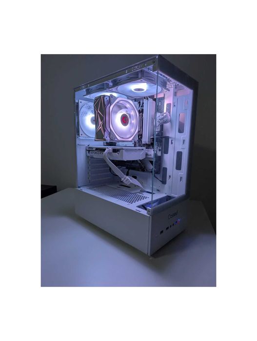 Cały Biały Komputer Gamingowy R5 7500F/RTX5060/32GB DDR5/600W, FVAT23%