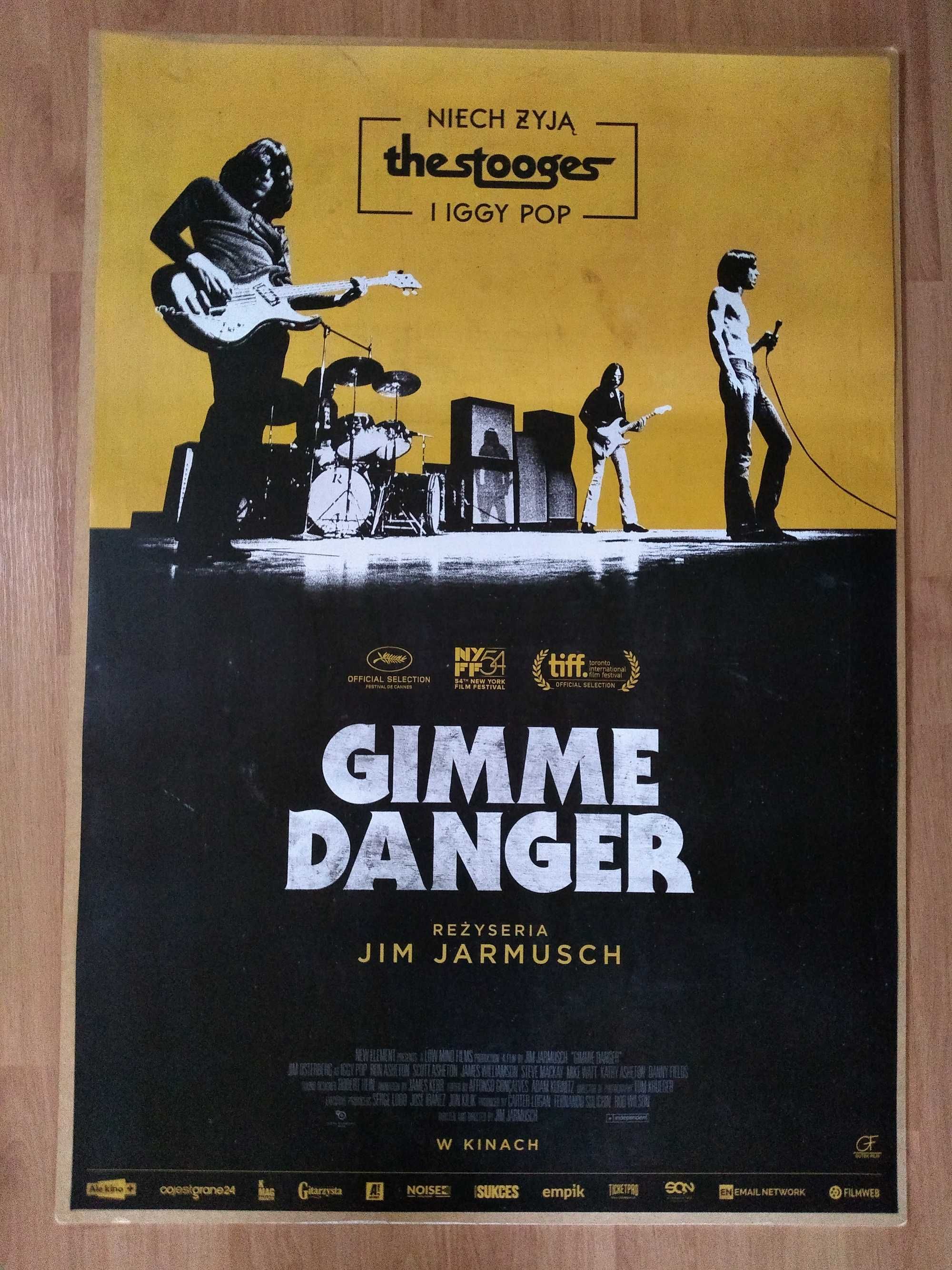 Plakat filmowy GIMME DANGER/Iggy Pop/The Stooges/Jim Jarmush