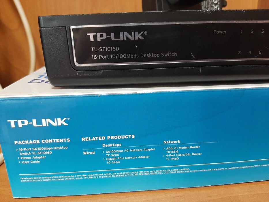 Коммутатор, свитч, Switch  tp-link tl-sf1016d, 16 портов маршрутизатор