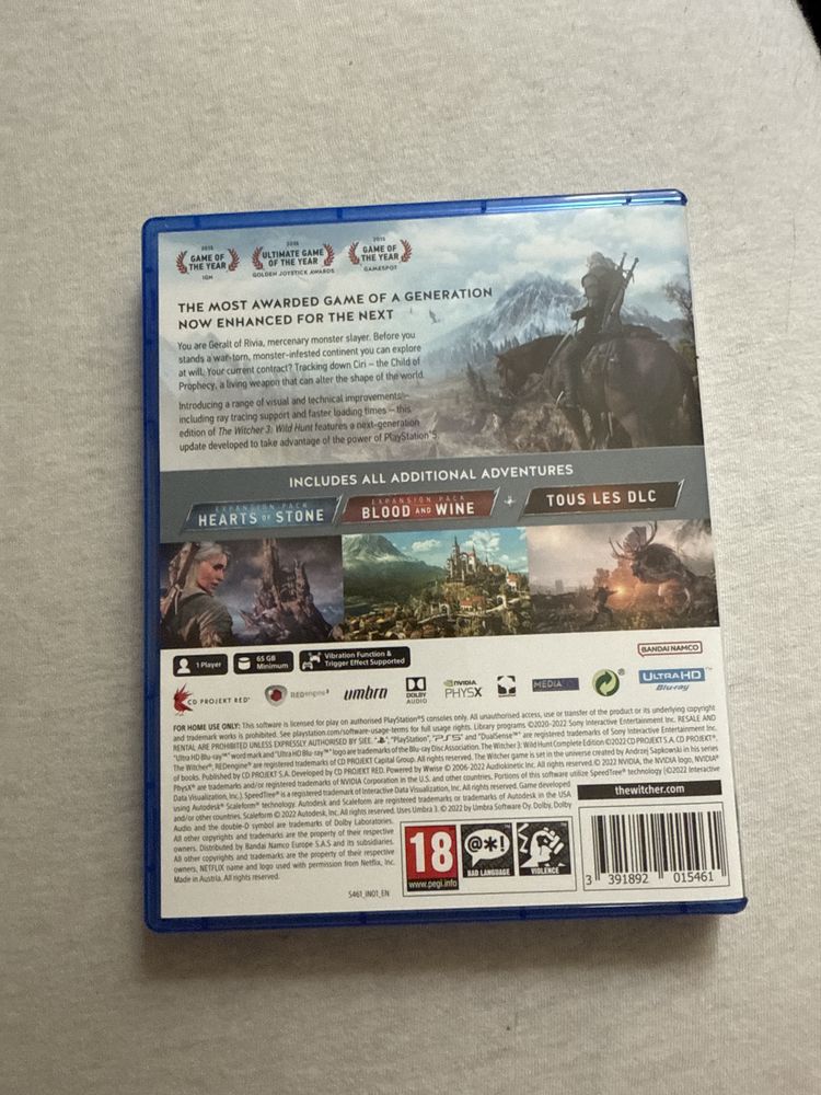 Wiedzmin 3 Dziki Gon Complete Edition PS5