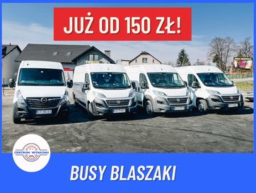 Wynajem Wypożyczalnia Busa BLASZAK Fiat Ducato L3H2 L4H2 L4H3 L2H2