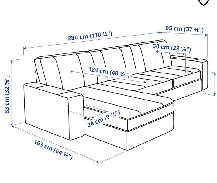 Sofa de pele 3 lugares com chaise longue