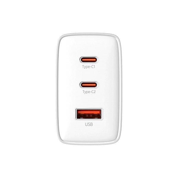 Ładowarka GaN Baseus Cube Pro 65w 2x Usb-c Usb-a - biała