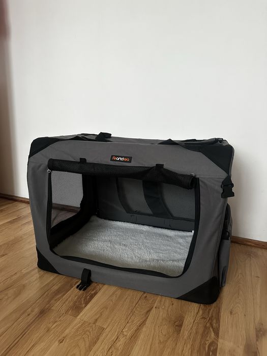 Transporter XL Feandrea 70x52x52 dla psa, kojec, klatka samochodowa