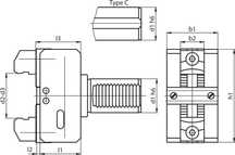 Mechaniczny chwytak pręta dla tokarek cnc z chwytem VDI DIN69880 VDI30