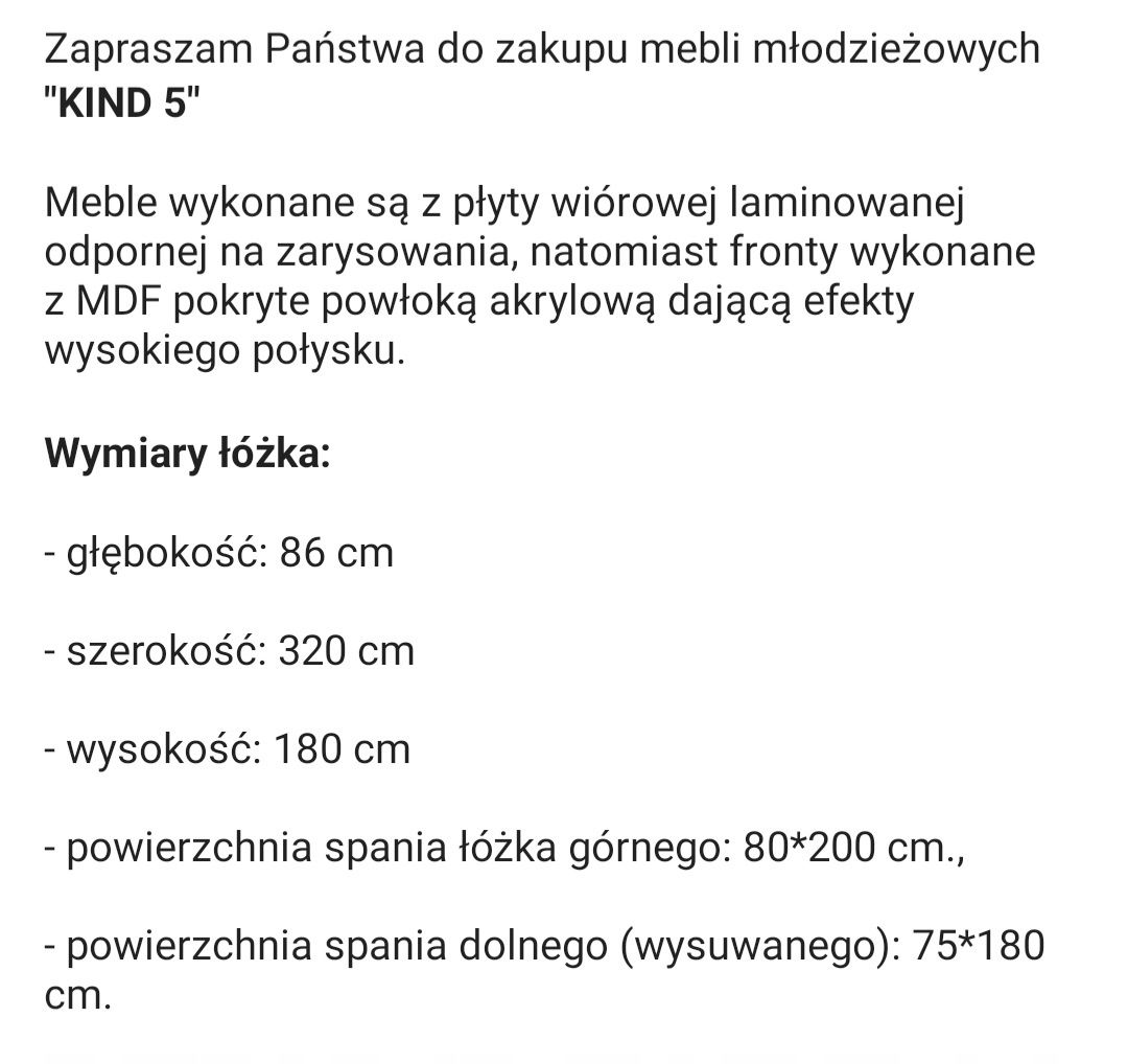 Sprzedam meble dziecięce -Idealne