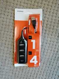 Комп'ютерний USB HUB 2.0 (4 В 1)