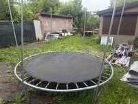 Trampolina używana niekompletna