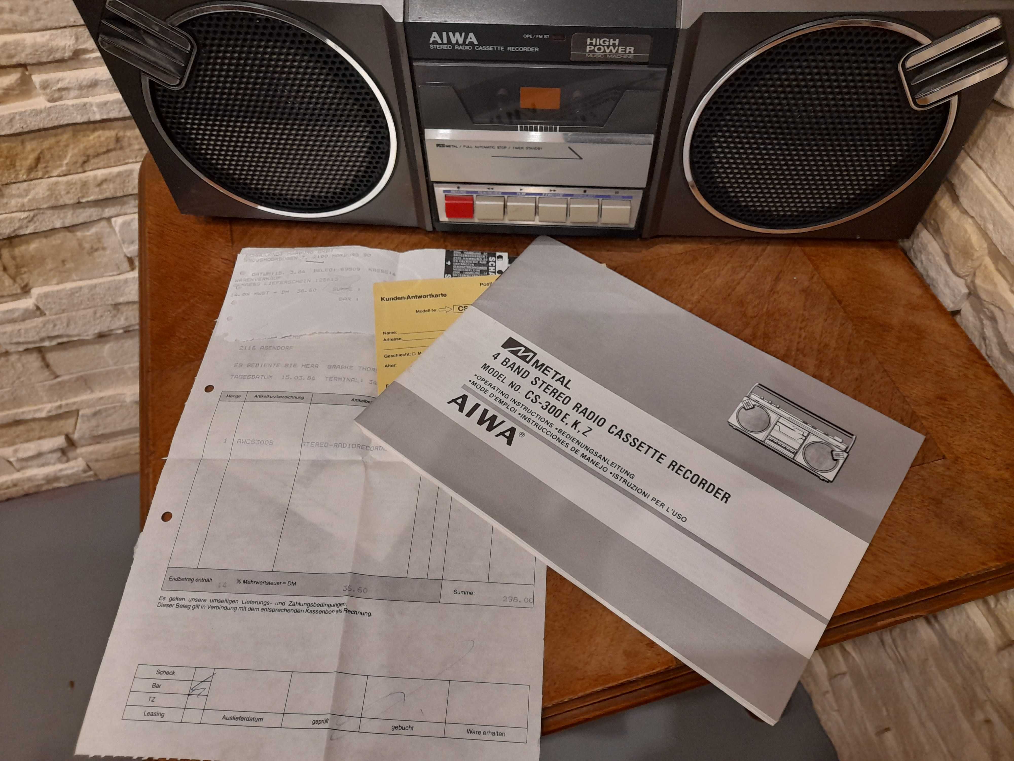 Radiomagnetofon Aiwa