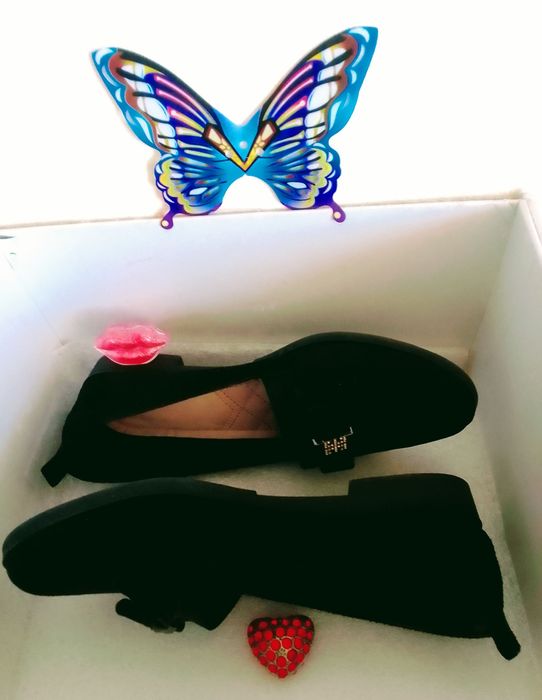 Туфельки балетки из натуральной замшевой кожи. Made in Poland. 37 разм