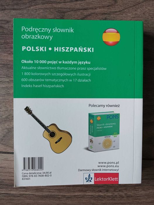 Podręczny słownik obrazkowy Polski - Hiszpański PONS