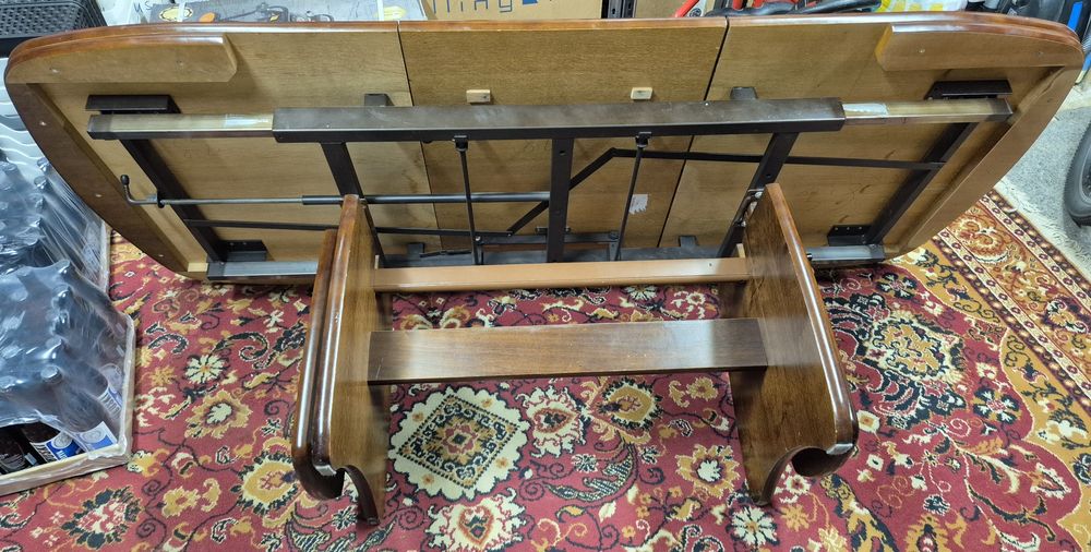 Stół, ława drewniany rozsuwany 120x80 (160x80)