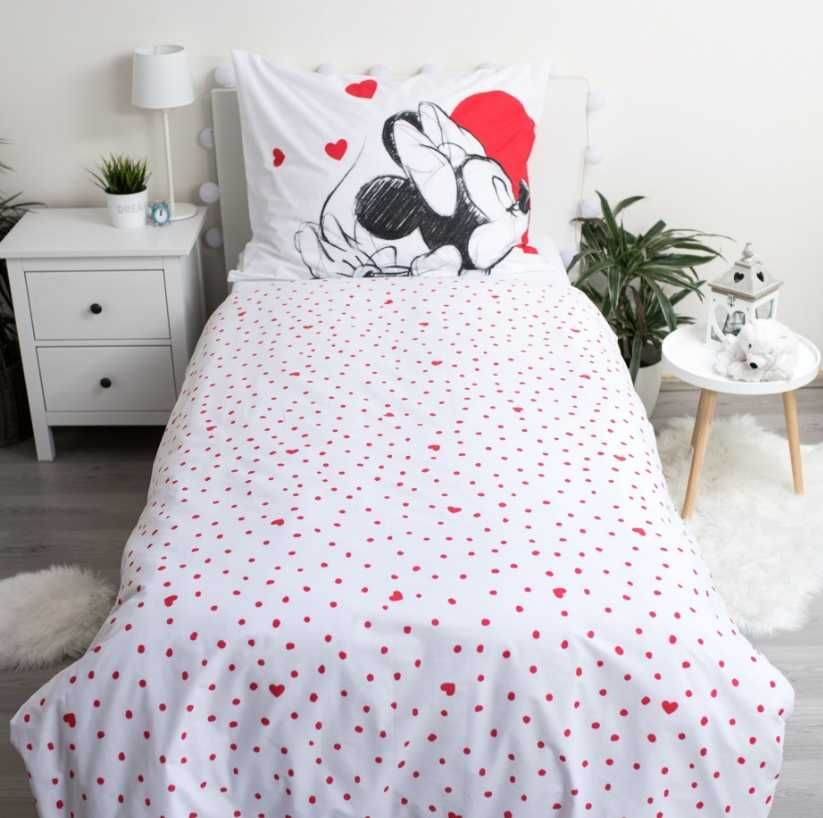 Disney Myszka Minnie pościel 140x200 bawełniana młodzieżowa dla dzieci