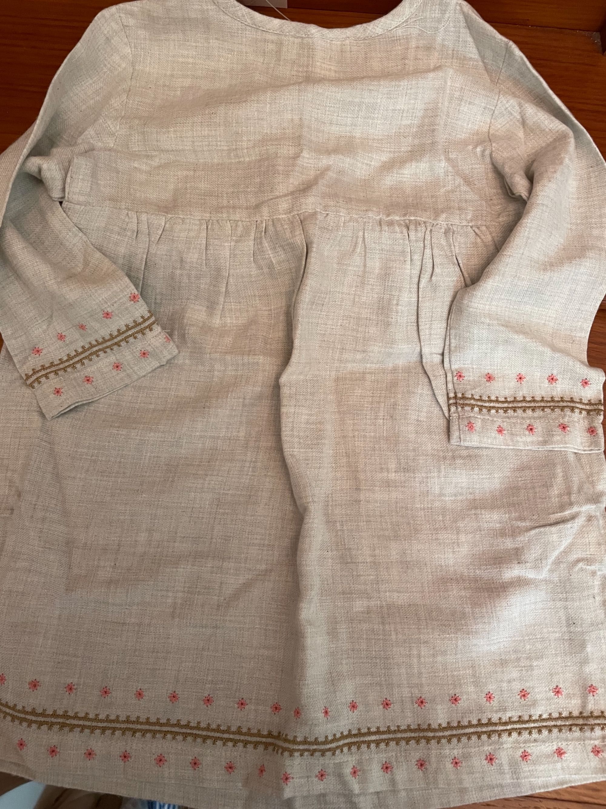 Vestido de dormir tecido fino fresquinho  para menina de 1/2 anos