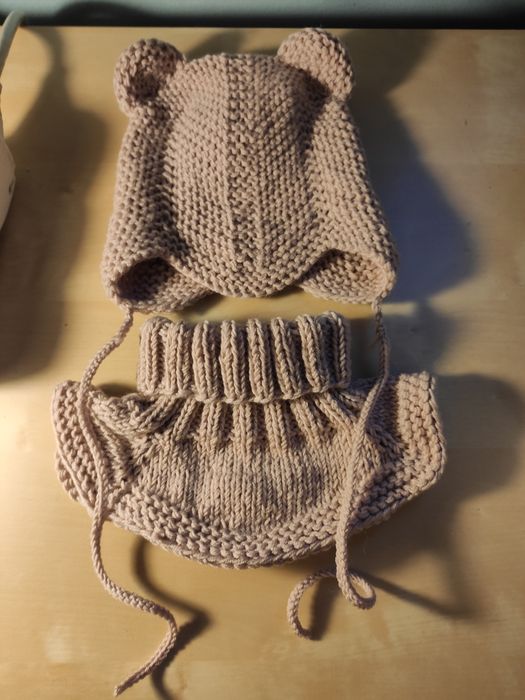 Czakpa miś z wełny merynosa. Dla niemowlaka